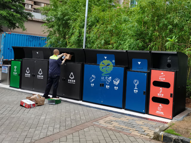 深圳小區垃圾集中分類投放點