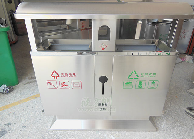 不銹鋼環衛垃圾桶圖片