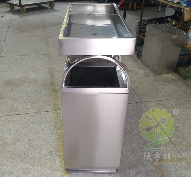 綠化養花分類不銹鋼垃圾箱