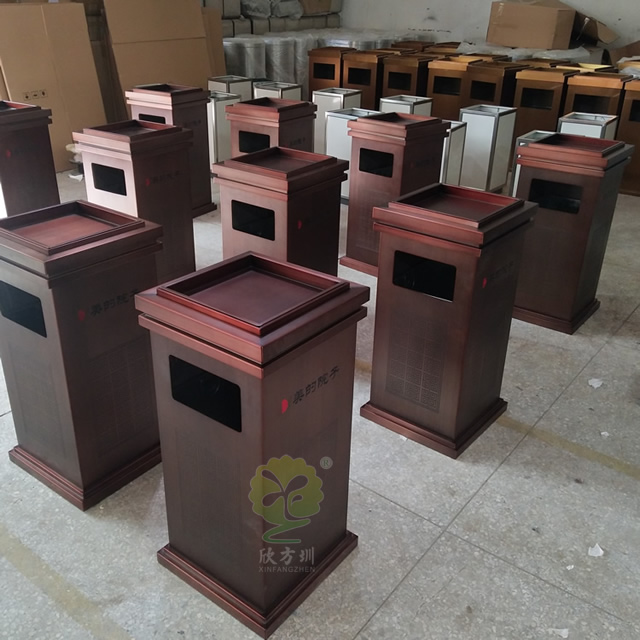 電梯口方形不銹鋼垃圾桶