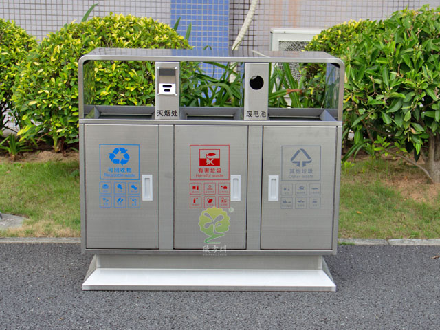 室外不銹鋼垃圾箱