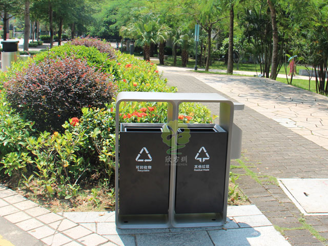 深圳福田城市形象更新果皮箱