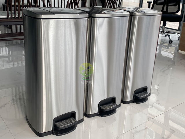 家用室內(nèi)不銹鋼腳踏果皮桶