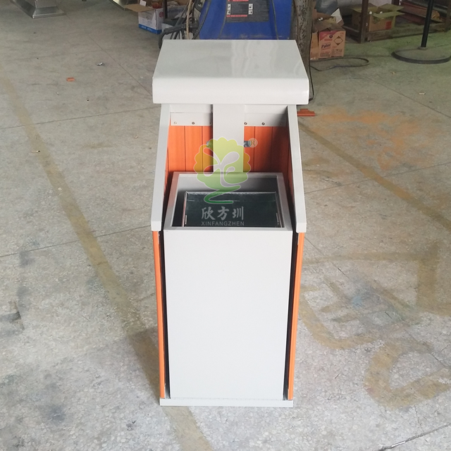 公園創意單筒鋼木垃圾箱