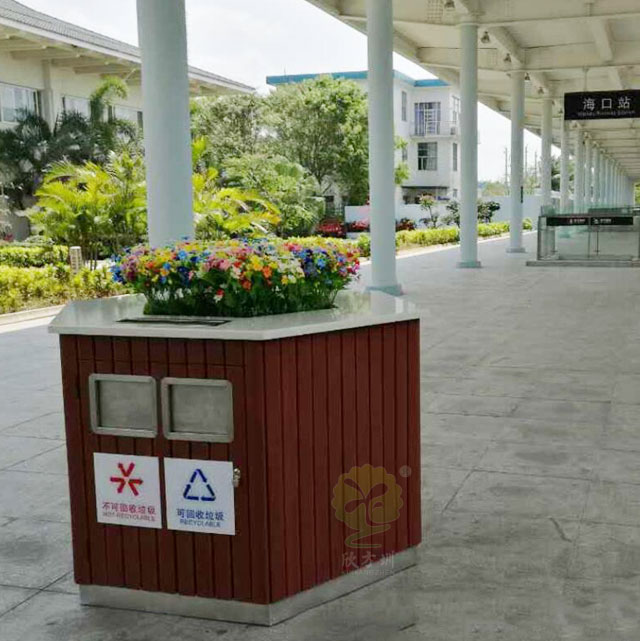高鐵站臺景觀垃圾箱果皮箱