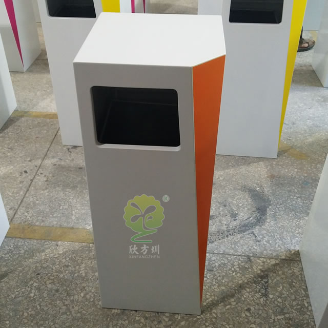 商場室內方形鋼制果皮箱