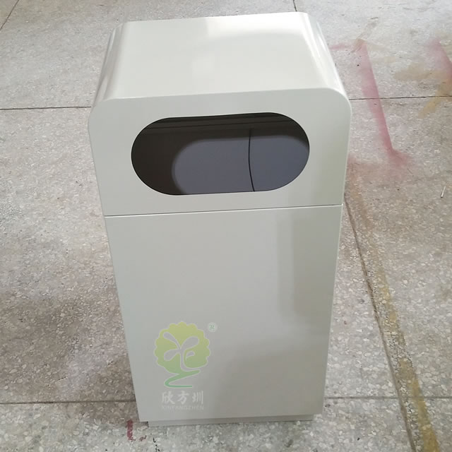 電梯口方形鋼制果皮箱