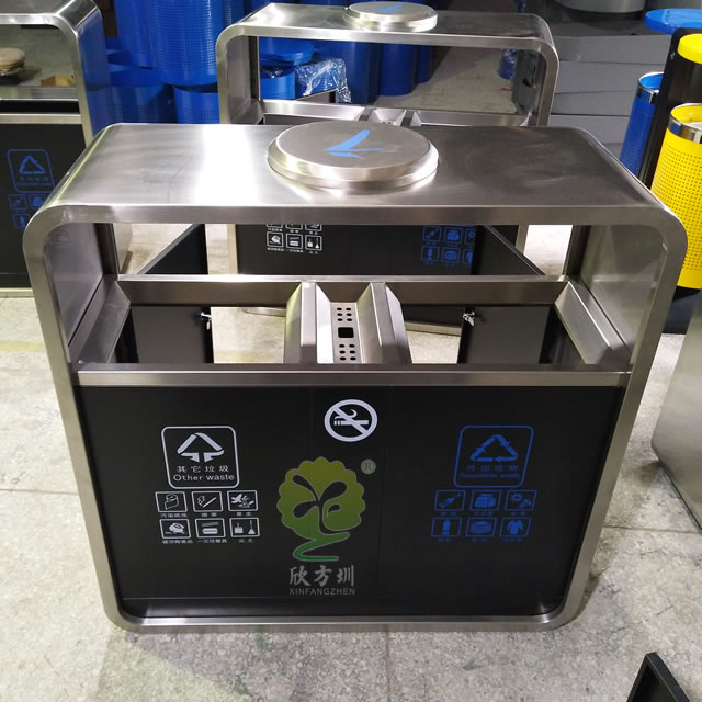 物業(yè)小區(qū)雙分類(lèi)鋼制垃圾箱