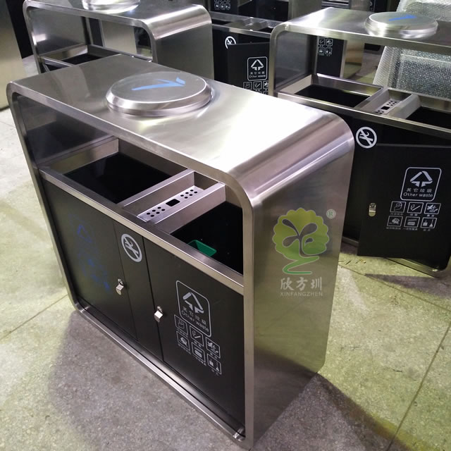 物業(yè)小區(qū)雙分類(lèi)鋼制垃圾箱