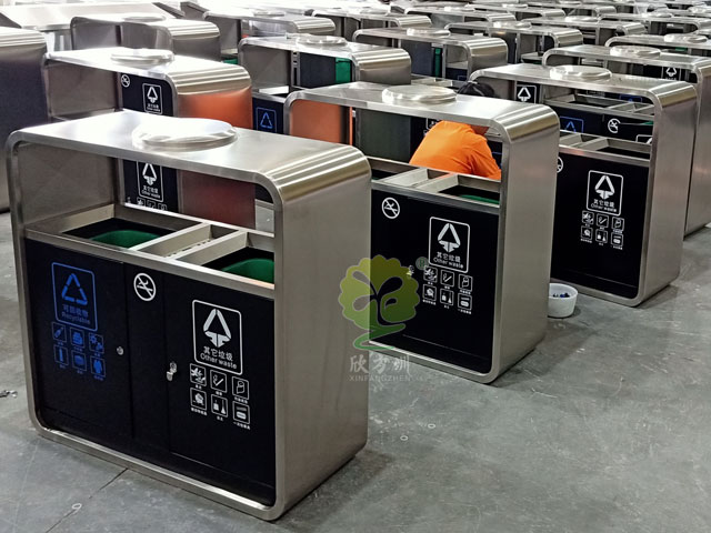 物業(yè)小區(qū)雙分類(lèi)鋼制垃圾箱