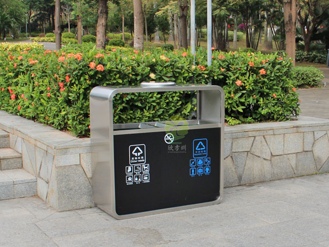 物業(yè)小區(qū)雙分類(lèi)鋼制垃圾箱