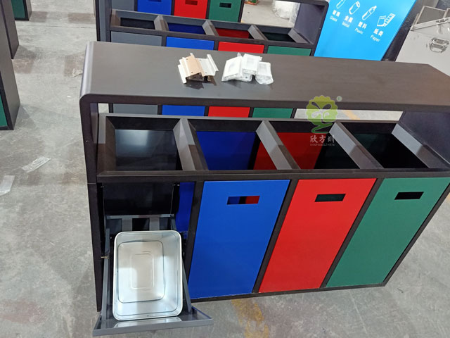 戶外四分類垃圾果皮箱