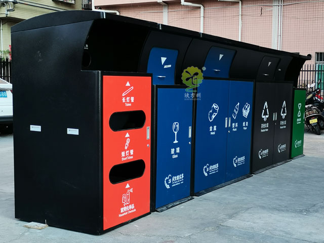 深圳版不銹鋼分類大垃圾箱組合240L660L小區垃圾收集點