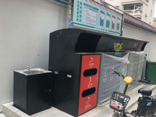 深圳版不銹鋼分類大垃圾箱組合240L660L小區垃圾收集點